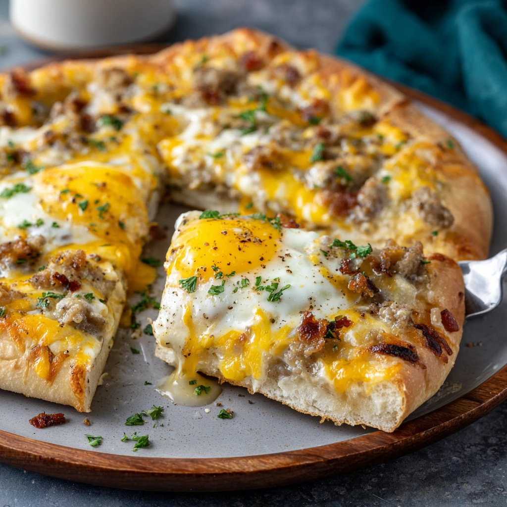 Easy Biscuits and Gravy Breakfast Pizza
