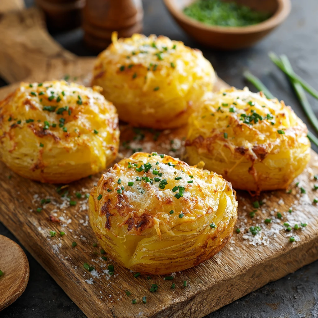Golden Duchess Potatoes with Parmesan & Chives