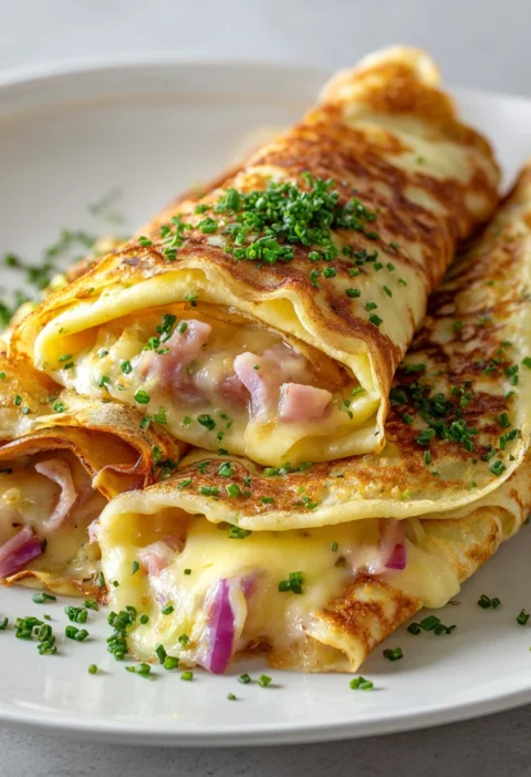 Ham Cheese French Crpes Brunch