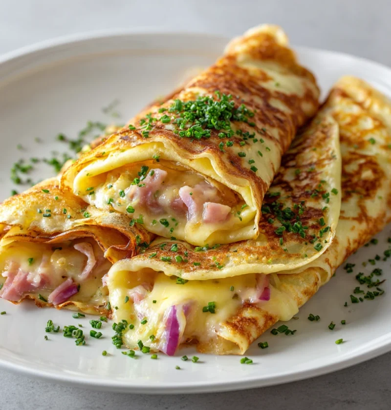 Ham Cheese French Crpes Brunch