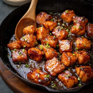 Maple Glazed Salmon Bites