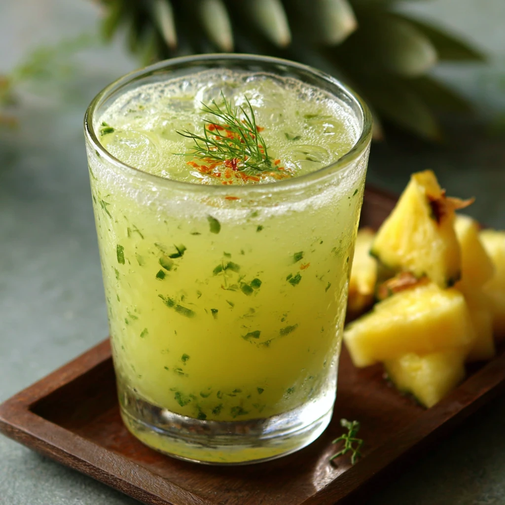 Pineapple Cucumber Homemade : Refreshing Drink