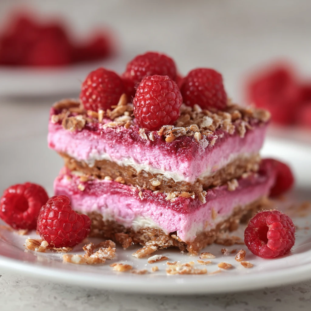 Raspberry Pretzel Dessert Bars