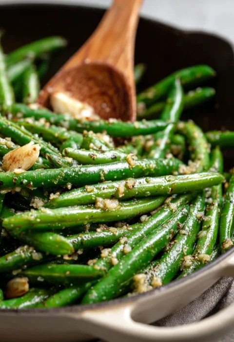 Savory Garlic Butter Green Beans