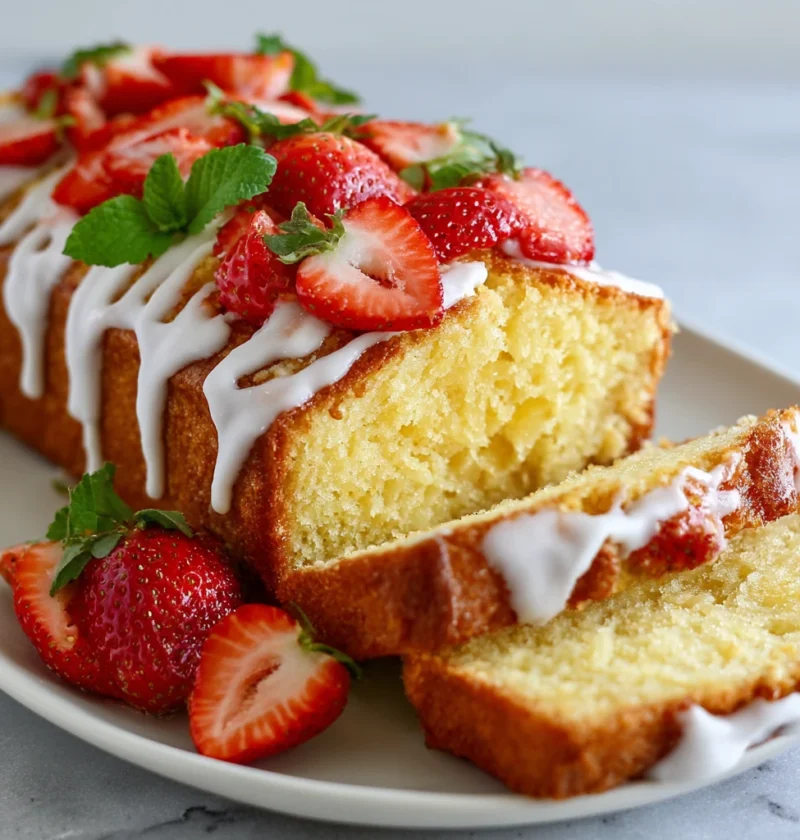 Step Strawberry Pineapple Pound Cake Recipe