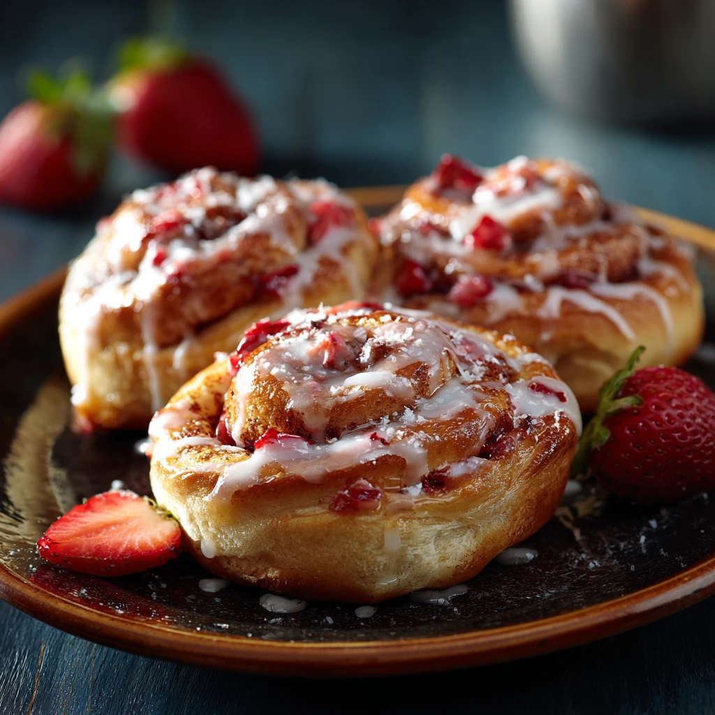 Strawberry Cinnamon Rolls Recipe