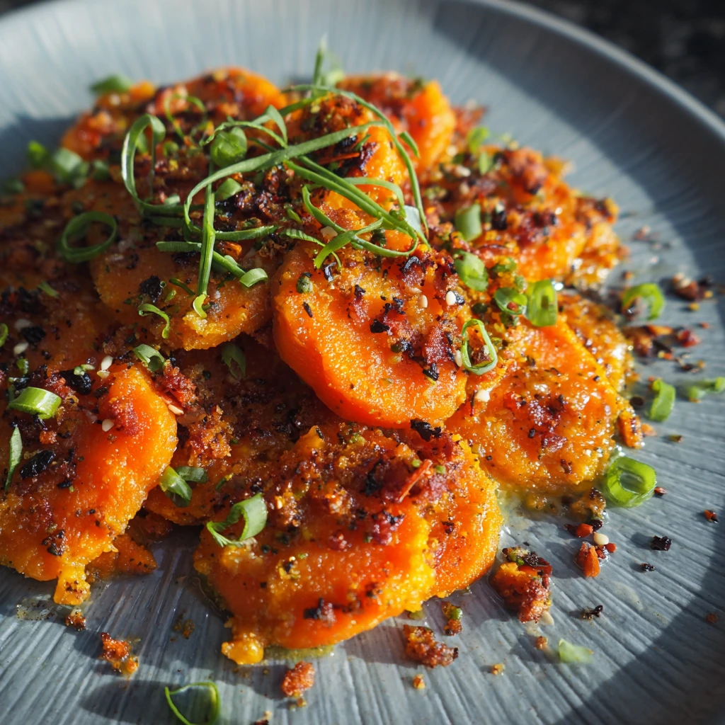 Sweet & Savory Smashed Carrots : So Addictive