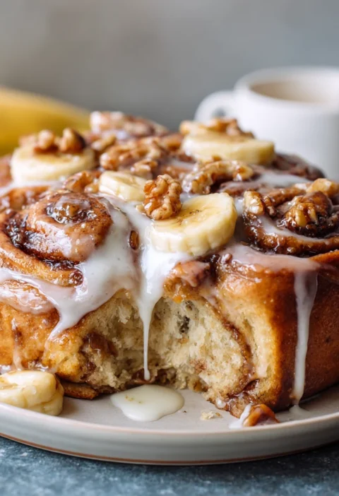 Banana Bread Cinnamon Rolls
