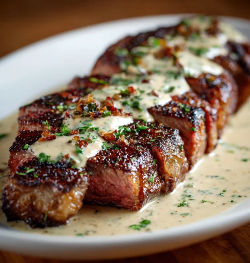 Steak Creamy Garlic Sauce