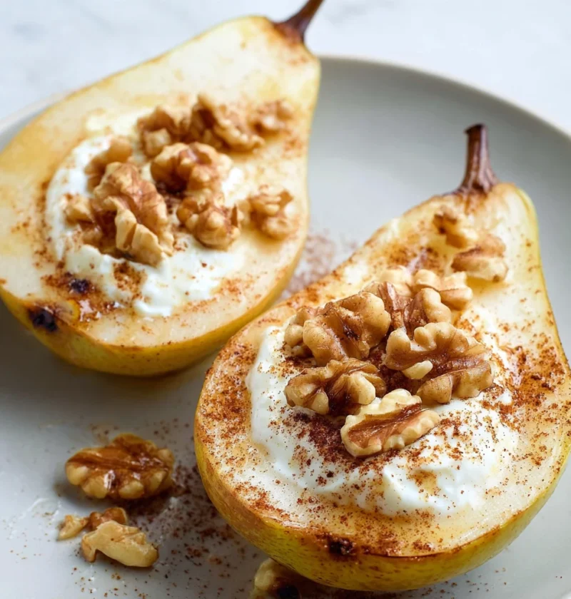 Baked Pears Honey Walnut Goat Cheese Recipe