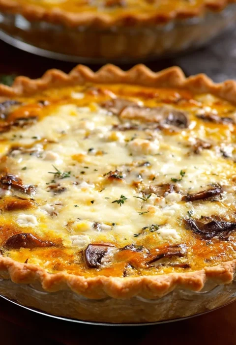 Butternut Squash Goat Cheese Caramelized Onion Quiche Recipe