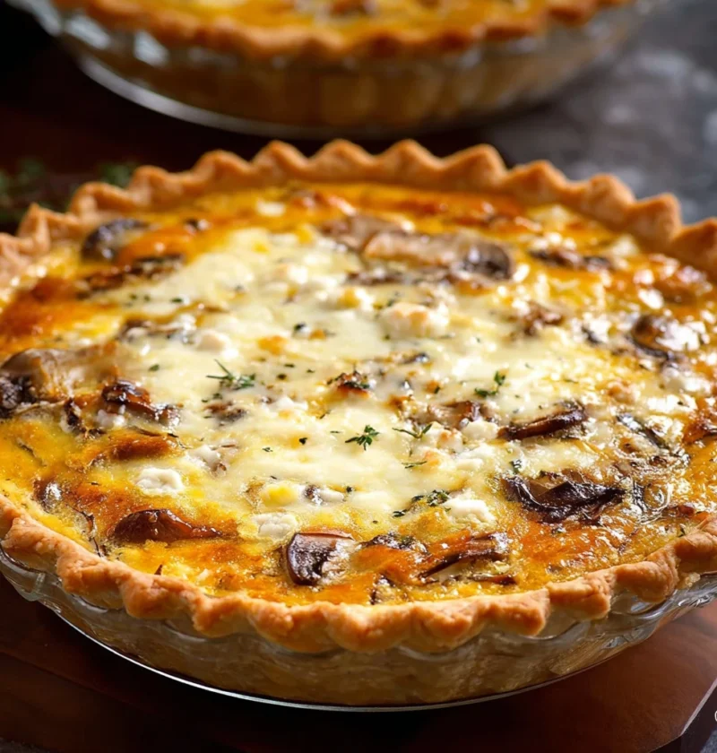 Butternut Squash Goat Cheese Caramelized Onion Quiche Recipe