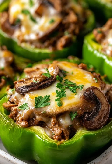 Cheesesteak Stuffed Bell Peppers Ultimate Lowcarb Comfort Dinner