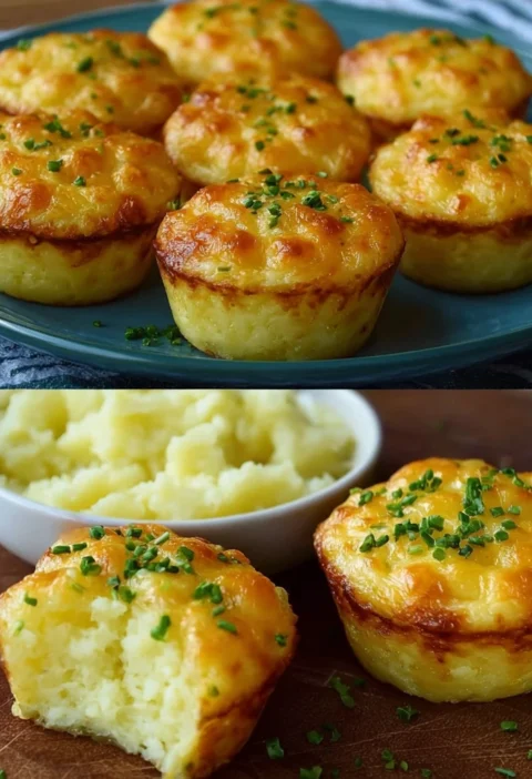 Cheesy Mashed Potato Puffs