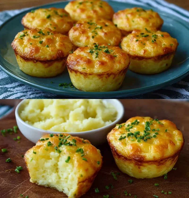 Cheesy Mashed Potato Puffs