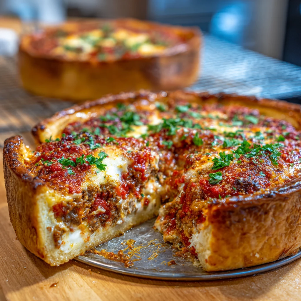 Chicago-Style Deep Dish Pizza Recipe