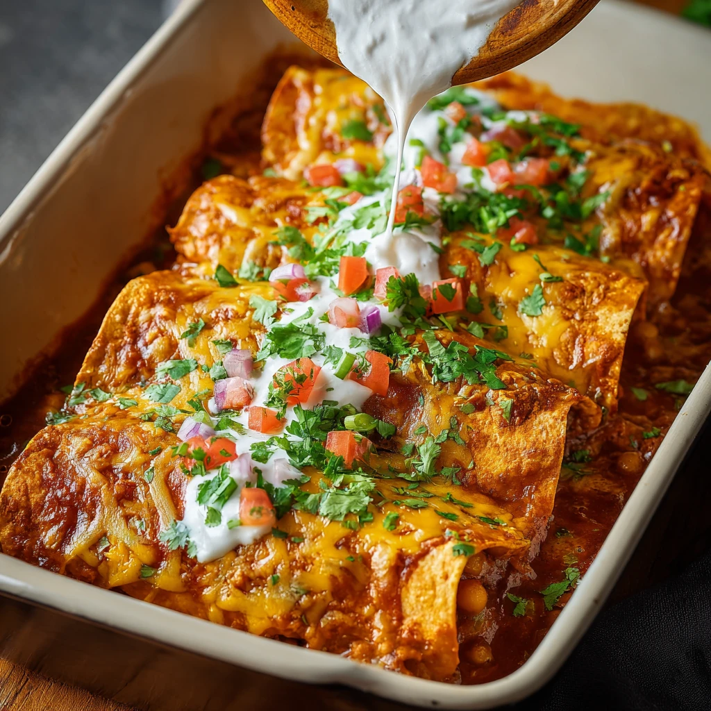 Creamy Coconut Chickpea Enchiladas: A Comforting Twist on a Plant-Based Classic