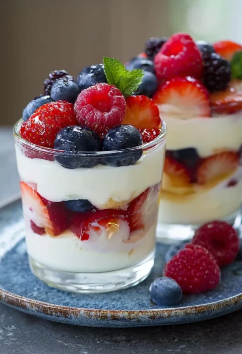 Creamy Cottage Cheese Dessert Cups