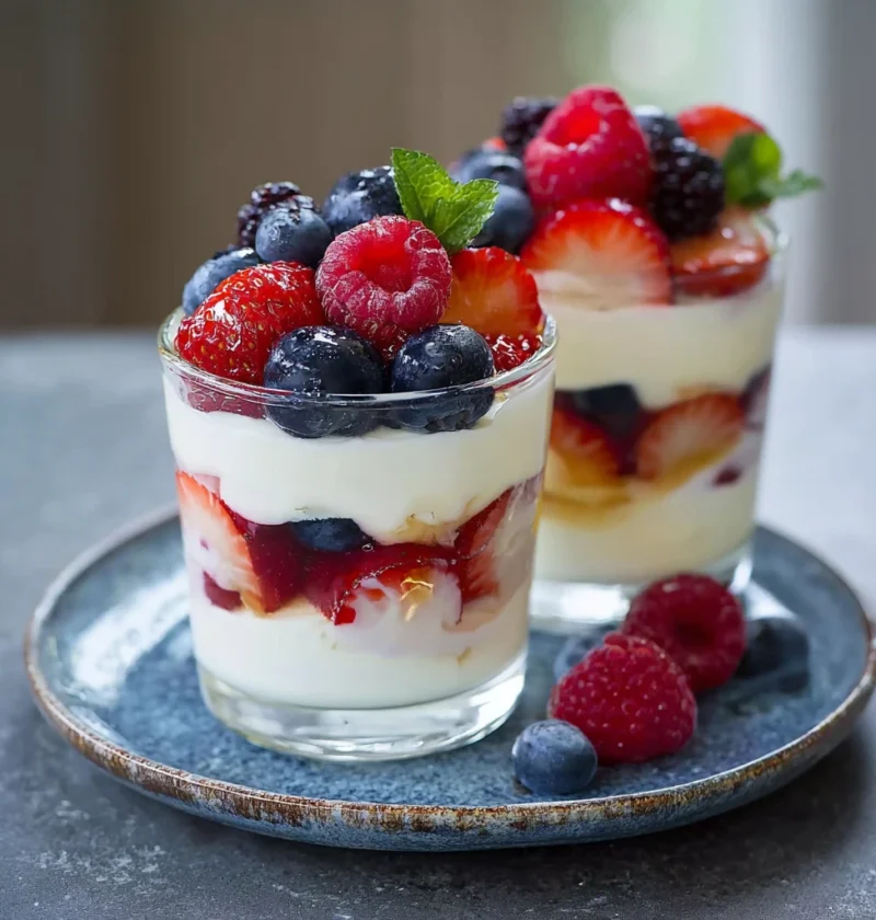 Creamy Cottage Cheese Dessert Cups