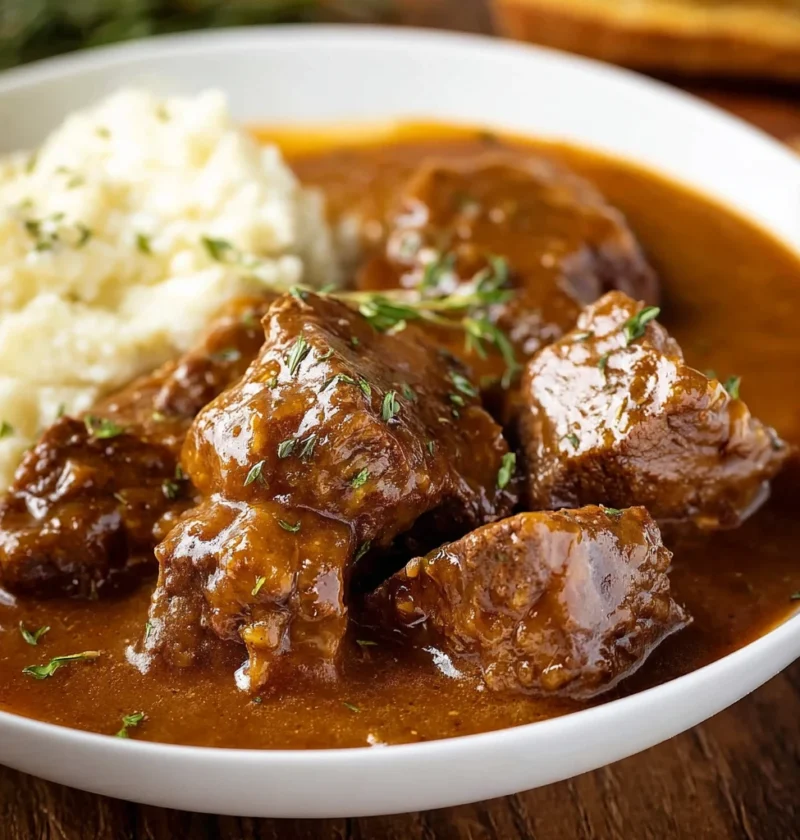 Crock Pot Cubed Steak