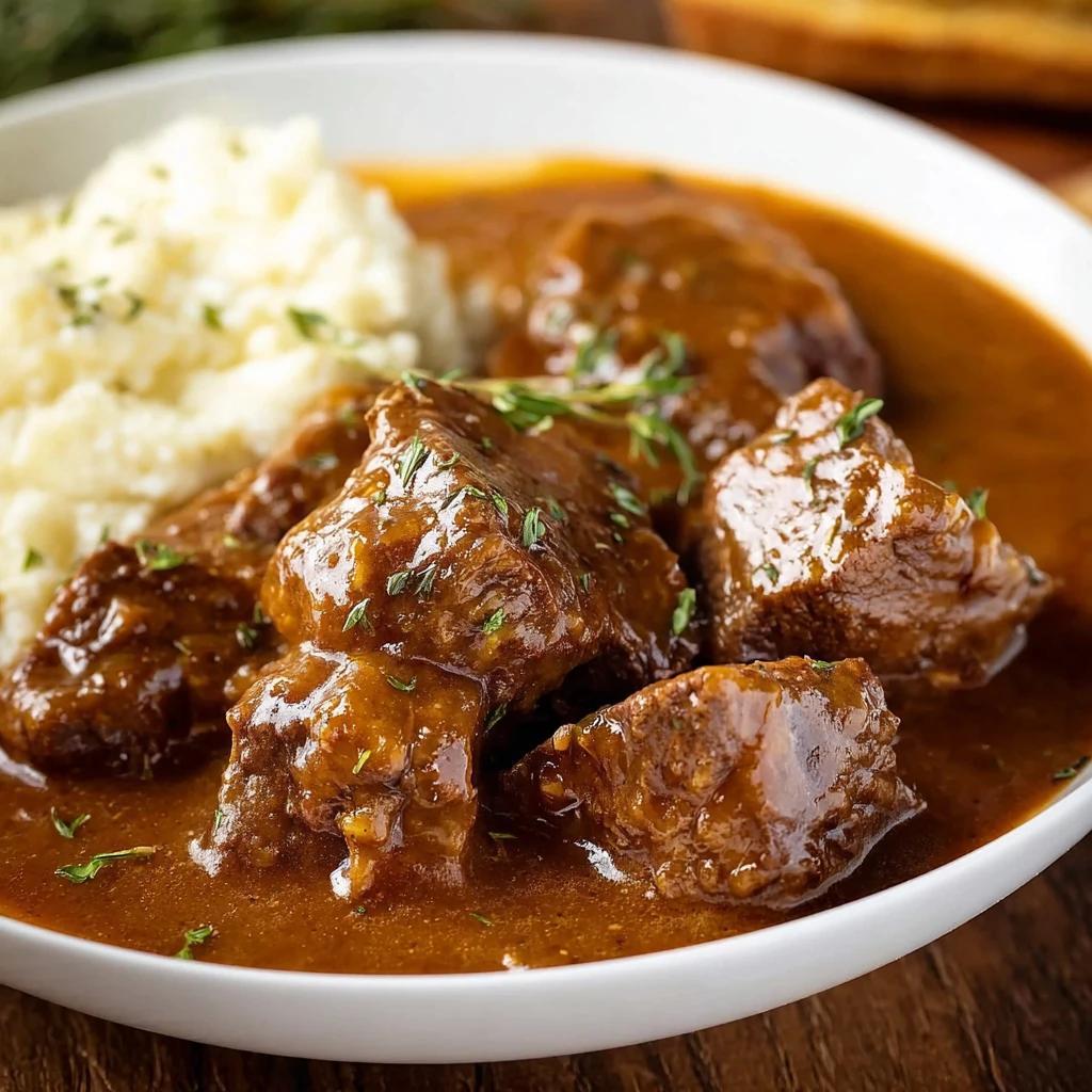 Crock Pot Cubed Steak