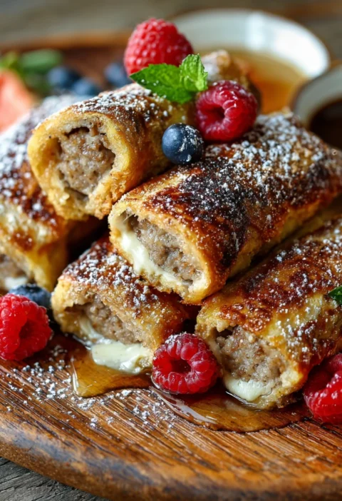 Brunch Sausage French Toast Rollups