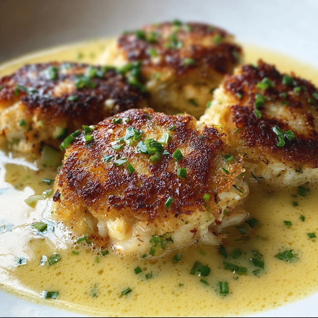 Easy Classic Lump Crab Cakes with Citrus Butter Drizzle