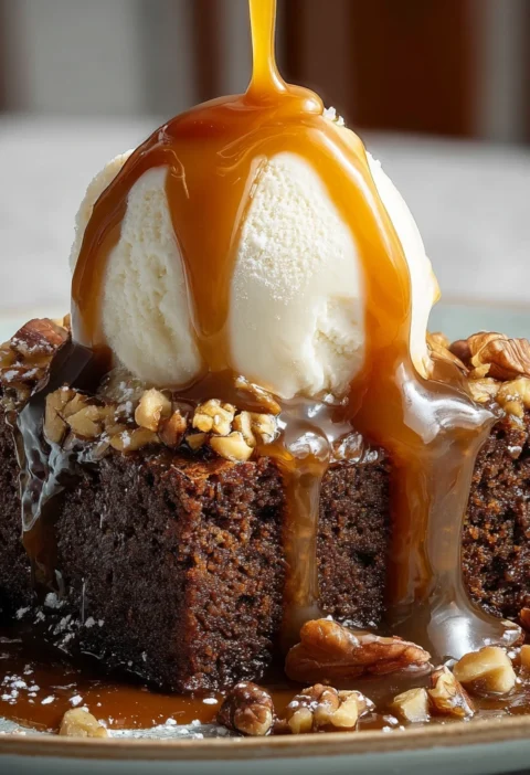Gingerbread Sticky Toffee Pudding Apples Toasted Nuts