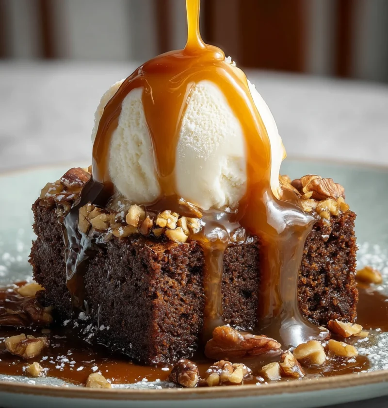 Gingerbread Sticky Toffee Pudding Apples Toasted Nuts