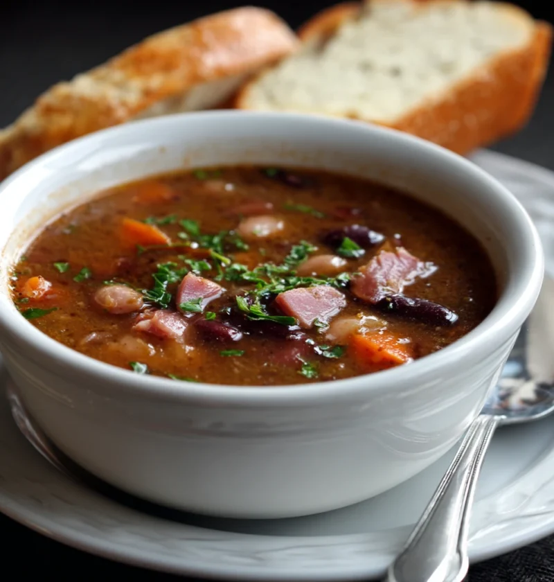 Hearty Ham Beans Soup Perfect Gold Nights