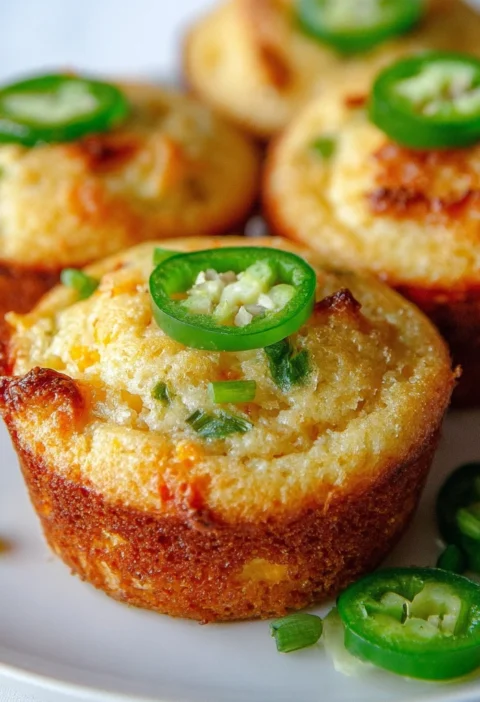 Jalapeo Cheddar Cornbread Muffins