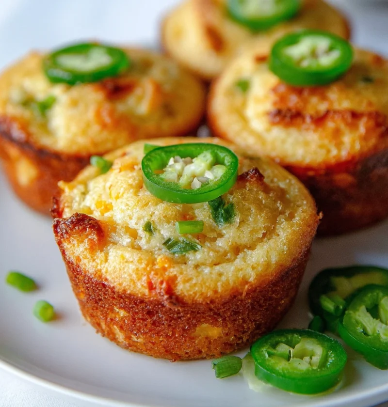Jalapeo Cheddar Cornbread Muffins
