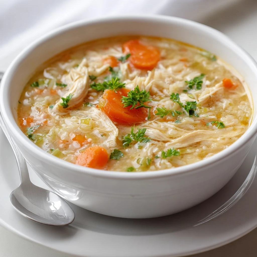 Lemon Chicken and Rice Soup