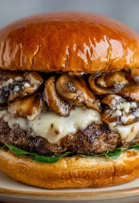 Mushroom Swiss Burger