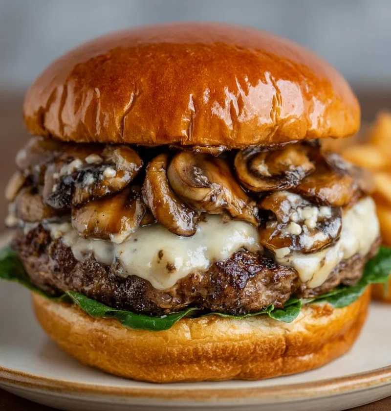 Mushroom Swiss Burger
