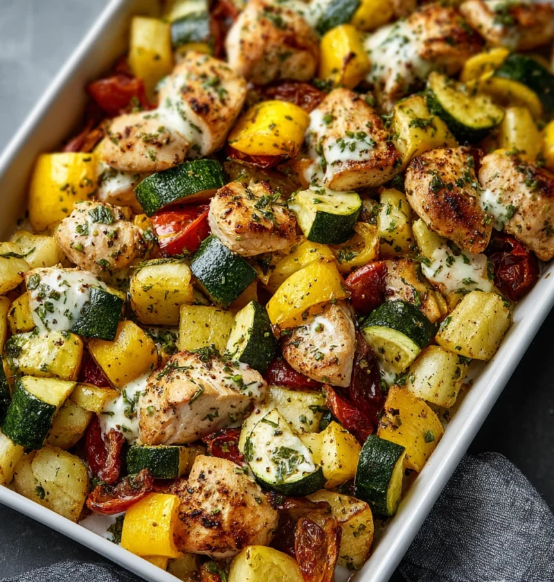 Sheet Pan Ranch Chicken Veggies Onepan Wonder Busy