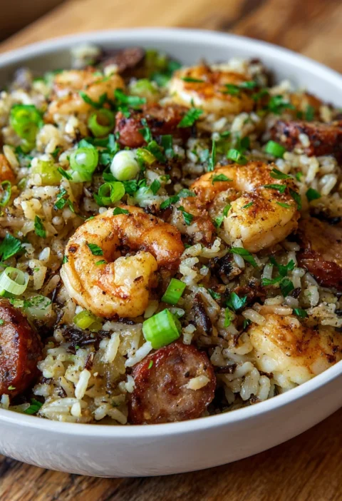Shrimp Sausage Dirty Rice Recipe