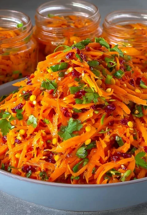 Spicy Marinated Carrot Salad