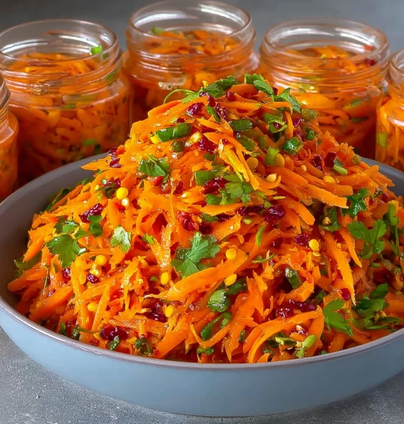 Spicy Marinated Carrot Salad