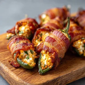 Bacon Wrapped Jalapeno Poppers Recipe