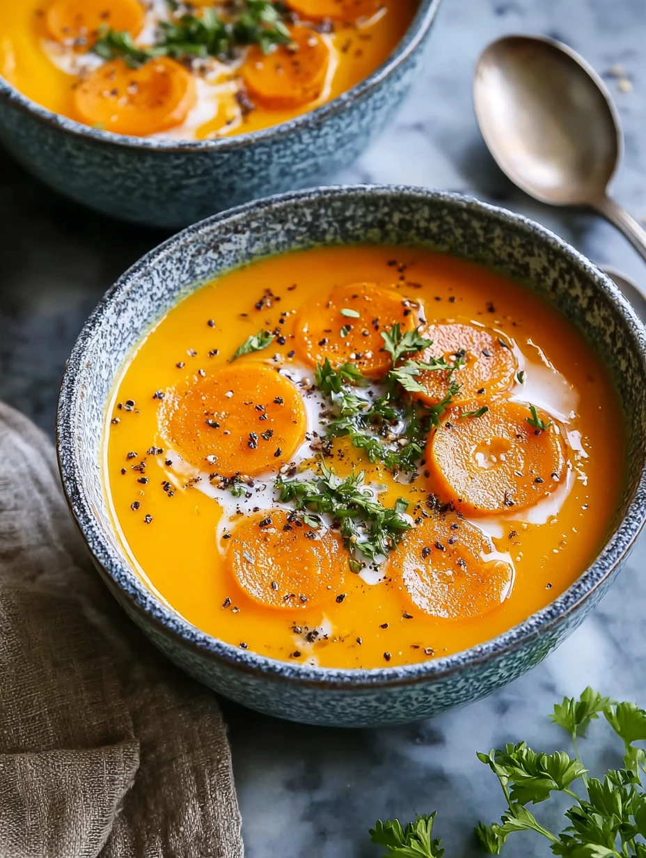 Creamy Tahini Carrot Soup to Brighten Your Spring Days
