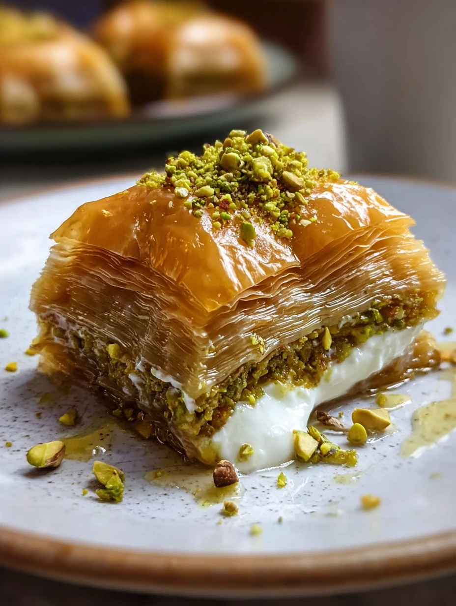 Deconstructed Pistachio Baklava with Orange Blossom Ricotta Magic