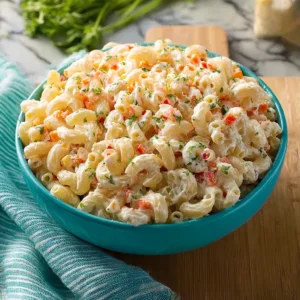 Easy Creamy Pasta Salad with Sour Cream