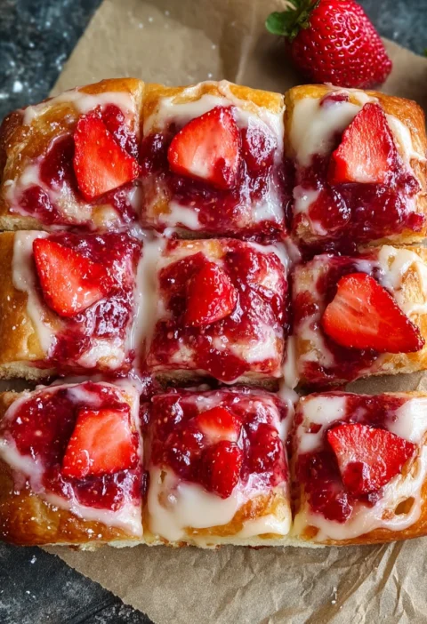 Glazed Strawberry Jam Donut Focaccia Satisfy Your Cravings