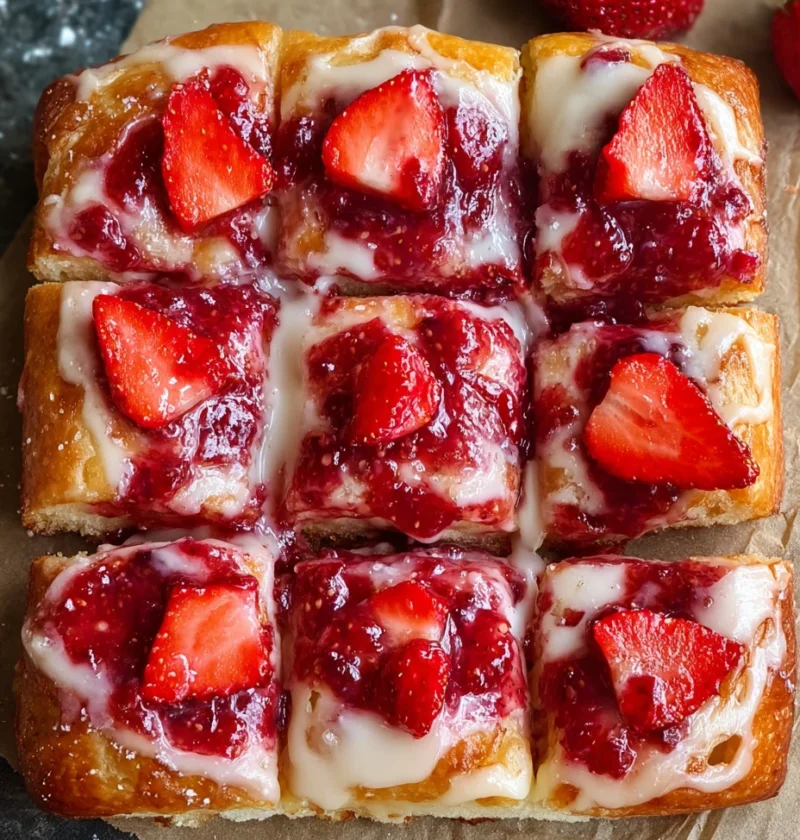 Glazed Strawberry Jam Donut Focaccia Satisfy Your Cravings