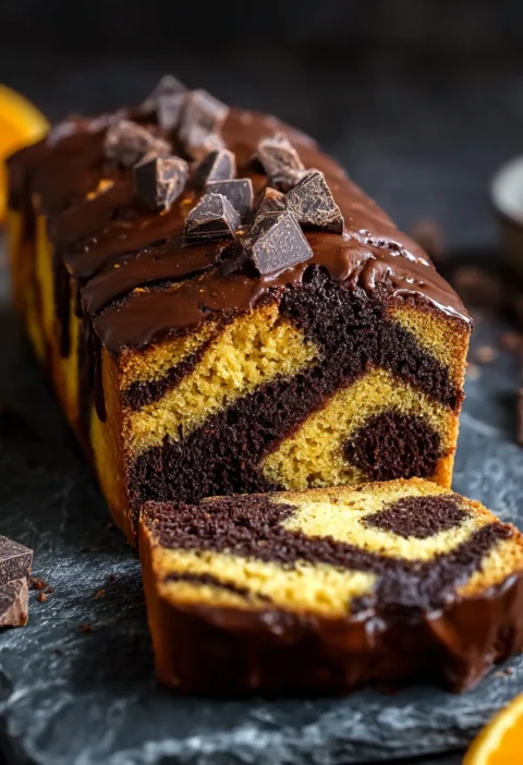 Indulge Vegan Chocolate Orange Marble Loaf Delight