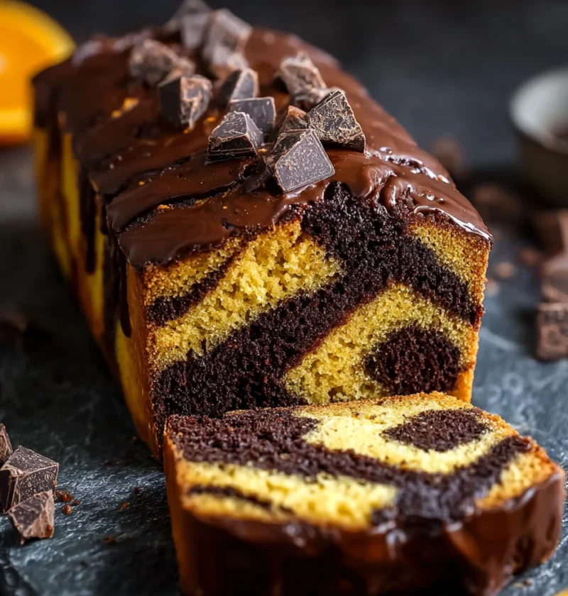 Indulge Vegan Chocolate Orange Marble Loaf Delight