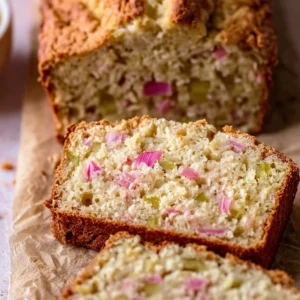 Irresistible Buttermilk Rhubarb Bread