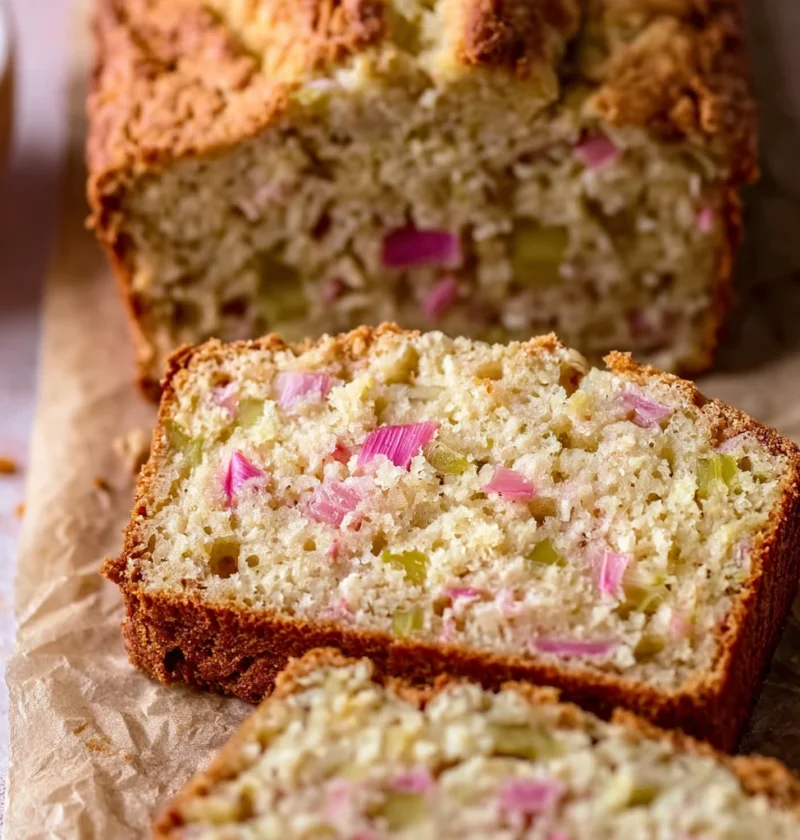 Irresistible Buttermilk Rhubarb Bread