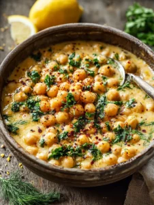 Lemon Chickpea Stew: Comforting Plant-Powered Delight